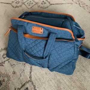 Adrienne Vittadini Quilted Weekend Duffel Bag